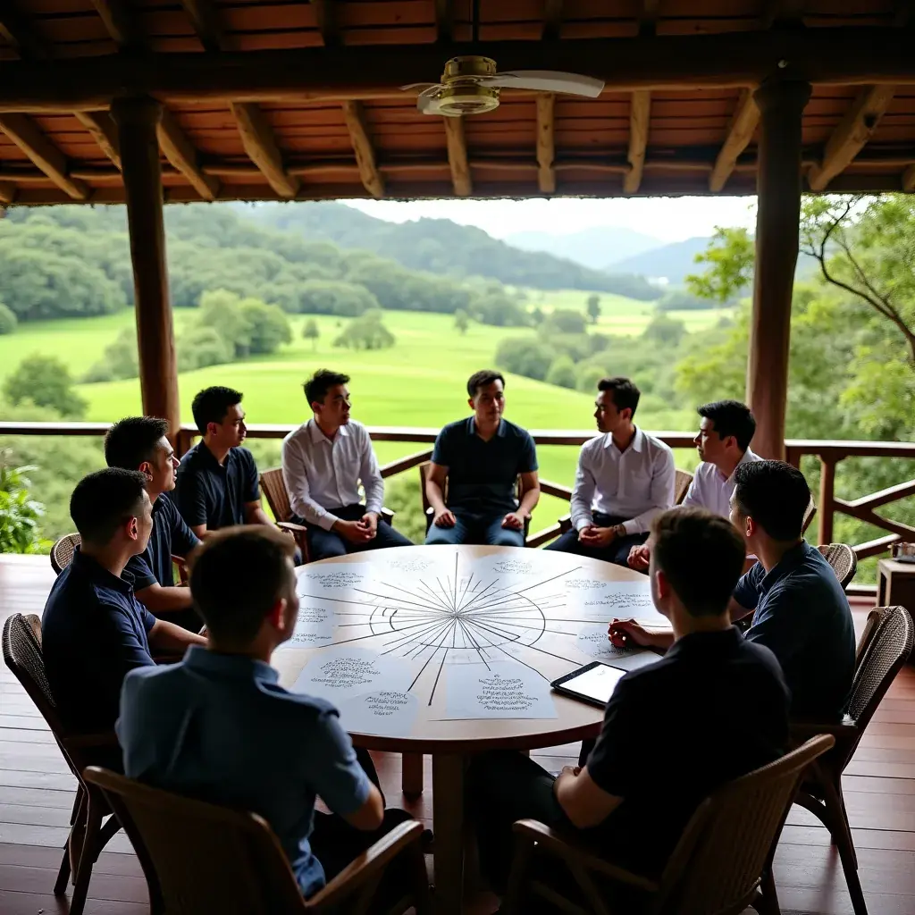 A digital dashboard showcasing real-time data on department performance.