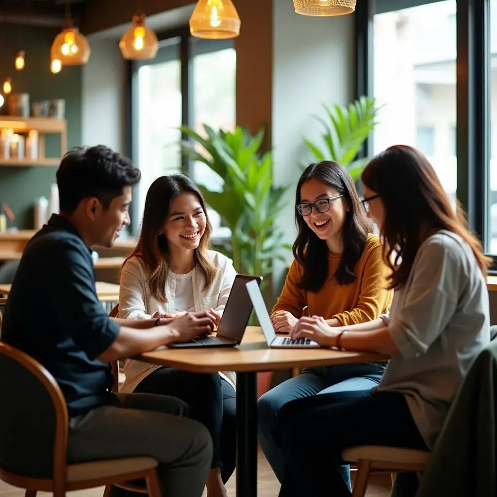 A close-up of hands working on a laptop with automation software open.