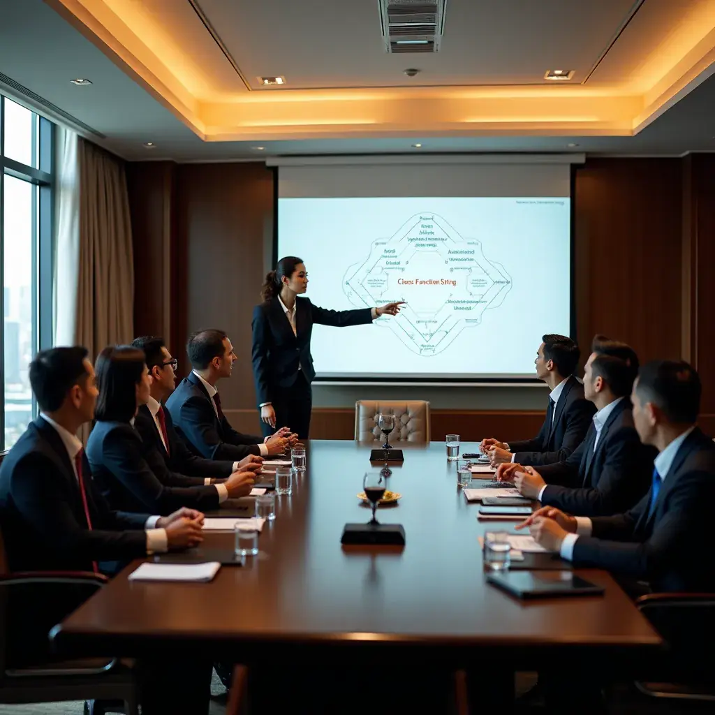 A conceptual image of gears symbolizing the alignment of different business functions.