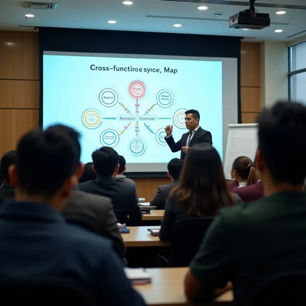 A diverse team of professionals collaborating on an automation strategy.